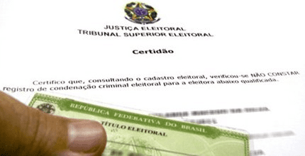 certidão de quitação eleitoral